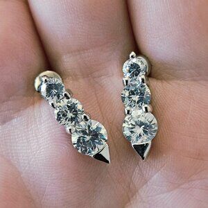 3/$15 elegant Swarovski earrings